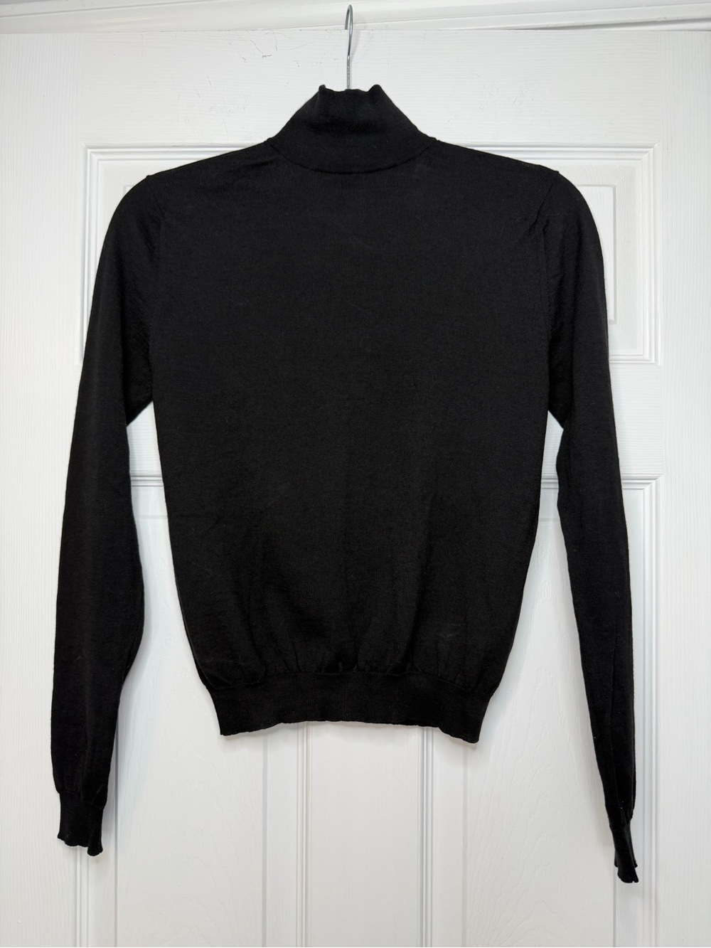 Givenchy Size M • Black Merino Wool Turtleneck Sweater Designer Top.